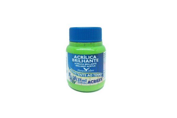 TINTA ACRILICA BRILHANTE ACRILEX  37ML VERDE FOLHA 